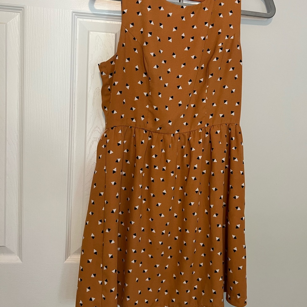 Orange mini dress